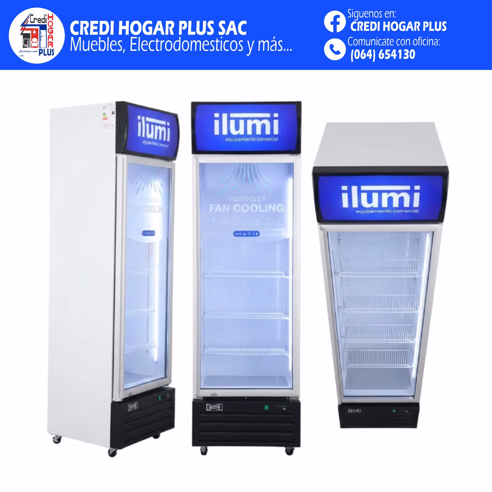 EXHIBIDOR 350 LITROS FAN COOLING ILUMI