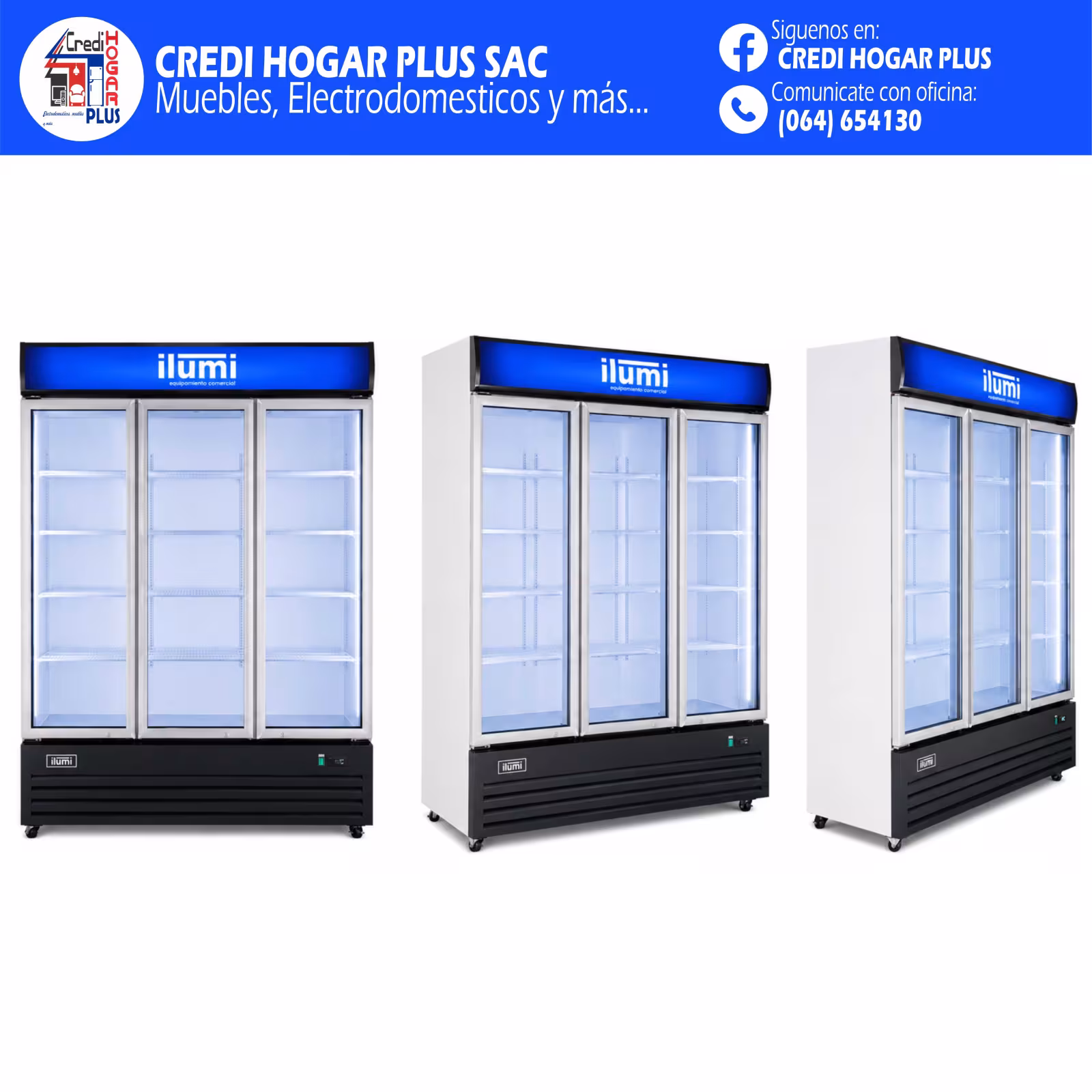EXHIBIDOR 1500 LITROS FAN COOLING ILUMI