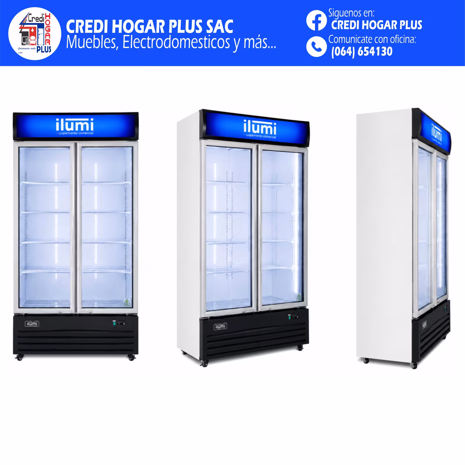 EXHIBIDOR DE 950 LITROS FAN COOLING ILUMI