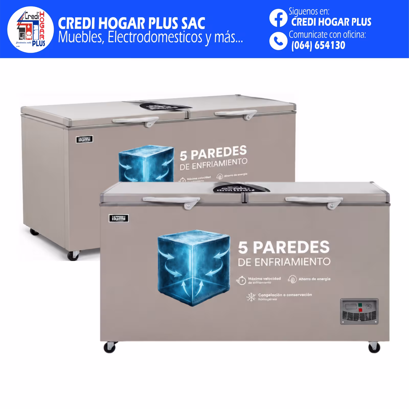 CONGELADORA HORIZONTAL 1000 LITROS ILUMI