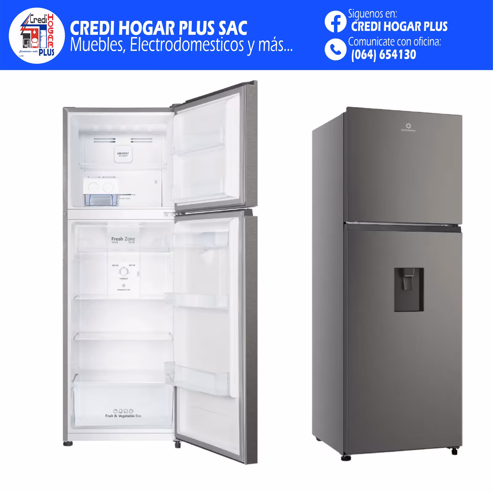 REFRIGERADORA NO FROST 324 LITROS INDURAMA