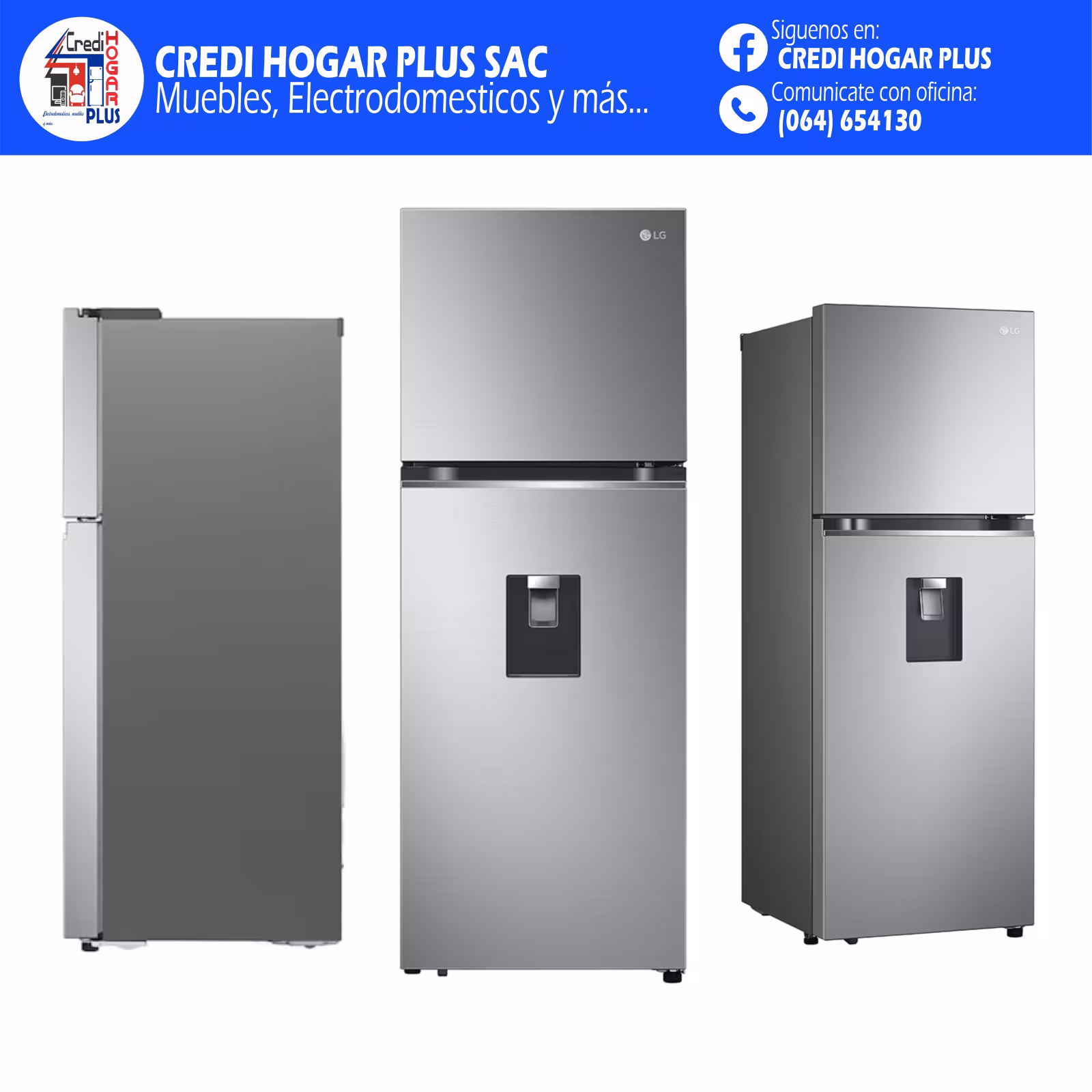 REFRIGERADORA TOP FREEZER 314 LITROS LG