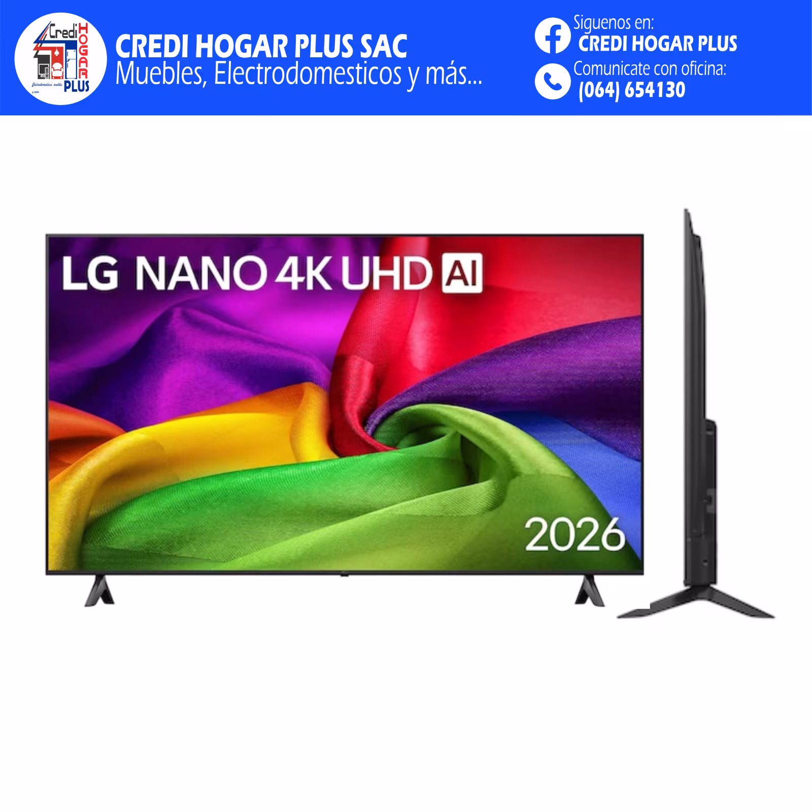 TELEVISOR NANO 4K UHD 65 PULGADAS 2026 LG