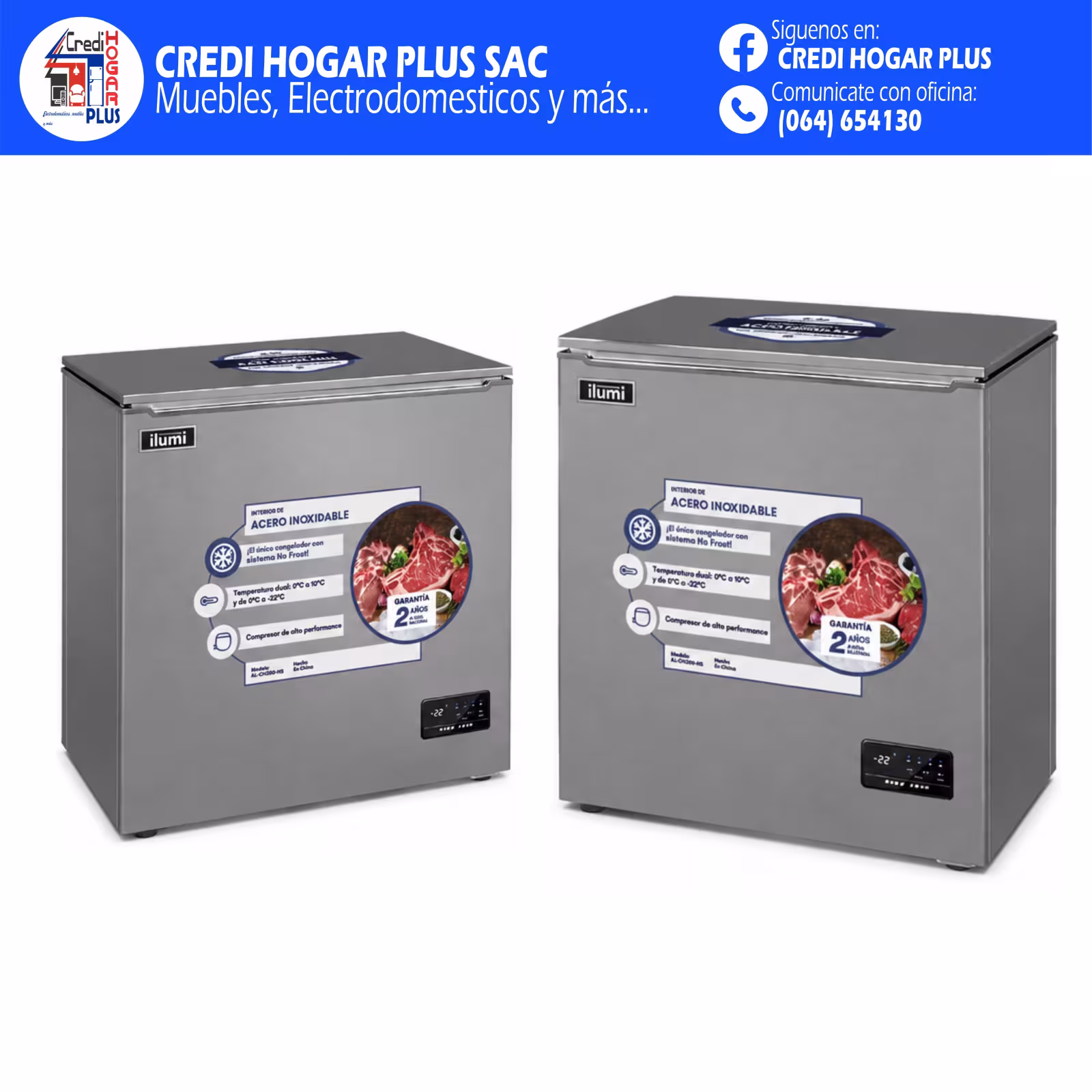 CONGELADORA FAN COOLING 320 LITROS ILUMI