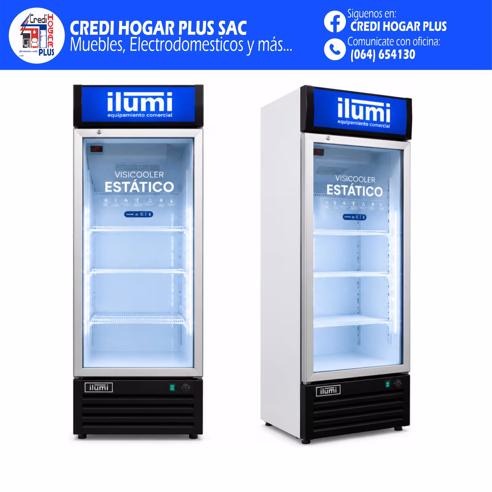 EXHIBIDOR ESTATICO DE 320 LITROS ILUMI