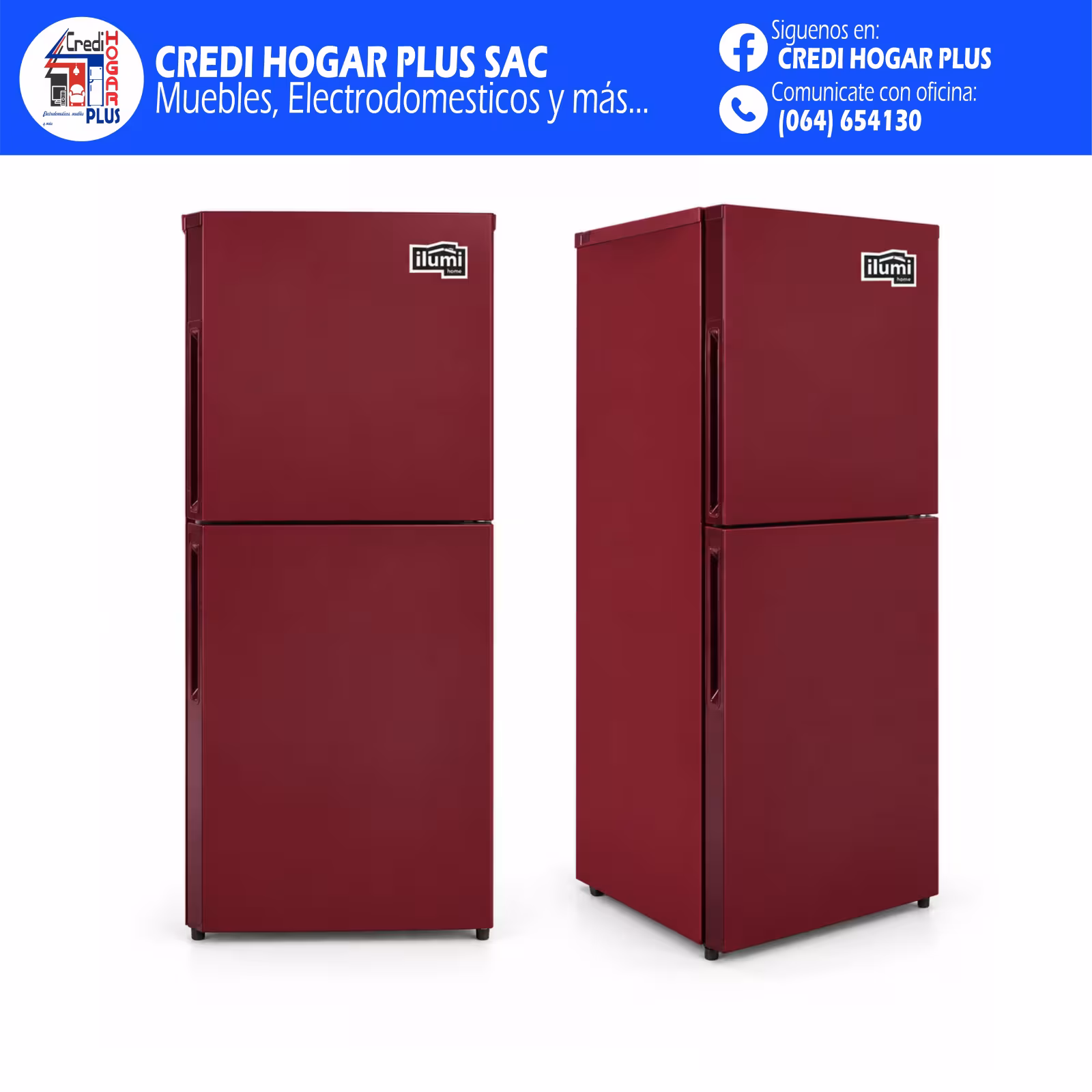 REFRIGERADORA ROJO DE 140 LITROS ILUMI