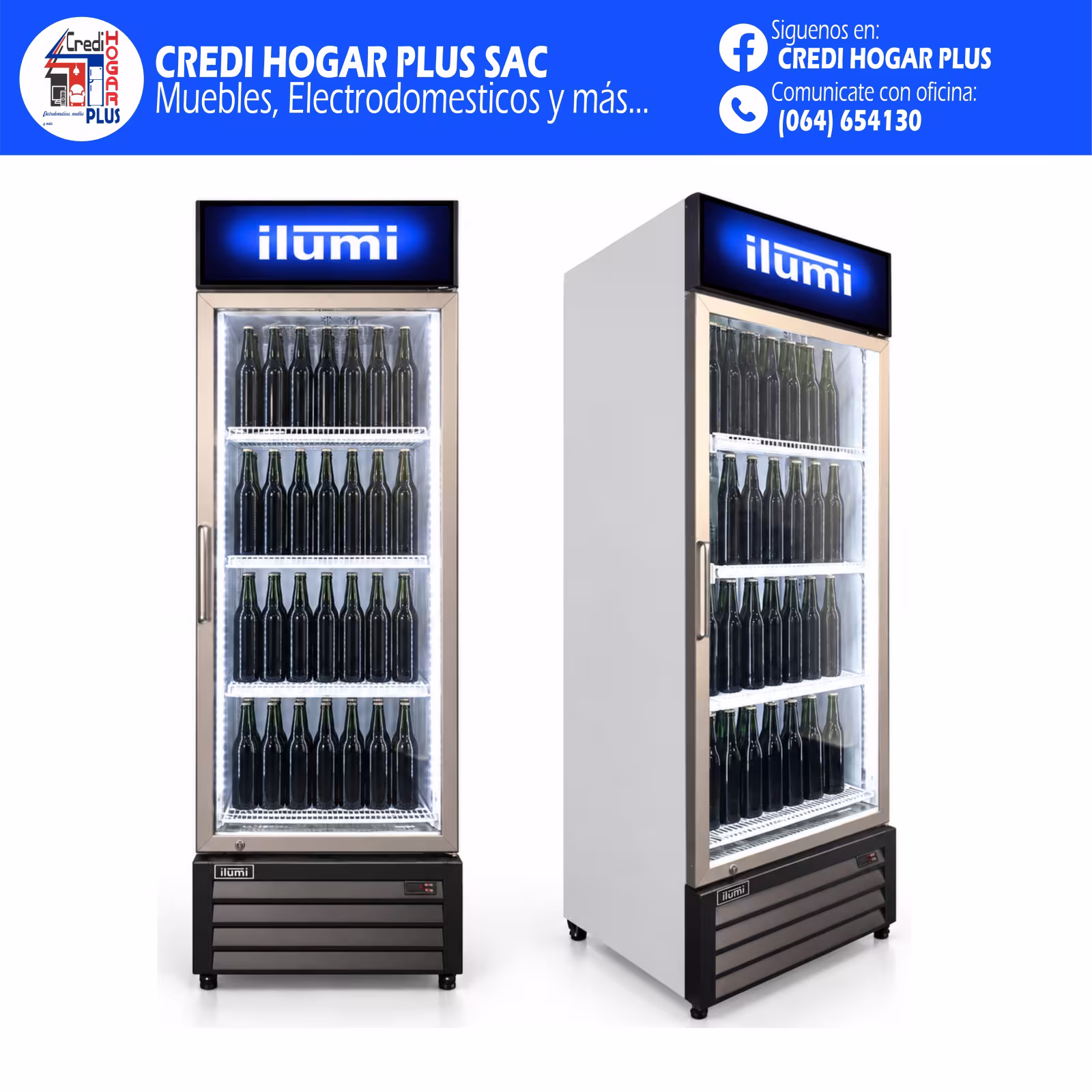 EXHIBIDOR CERVECERO DE 520 LITROS ILUMI
